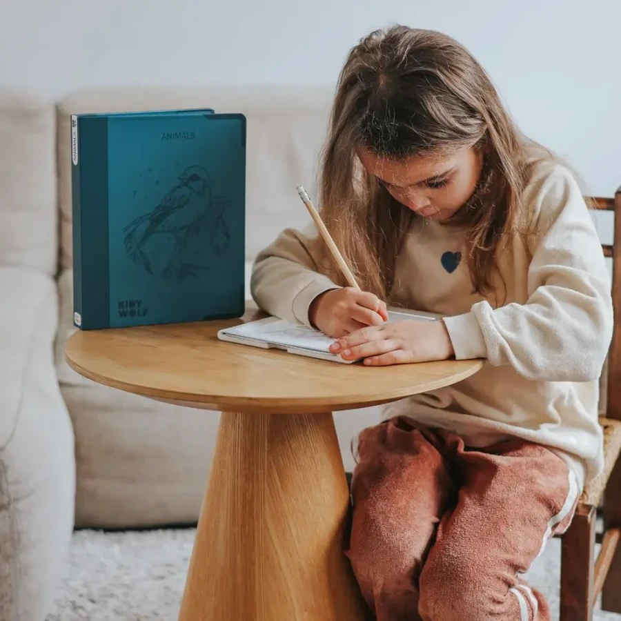 Tablet graficzny z szablonami do rysowania KIDYDRAW-PAD - Animals / Kidywolf