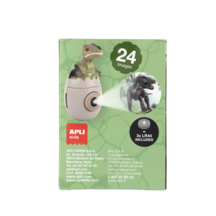 Projektor z wymiennymi dyskami - Dinozaur Velociraptor / Apli Kids