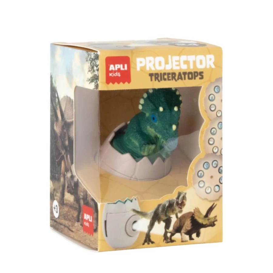 Projektor z wymiennymi dyskami - Dinozaur Triceratops / Apli Kids