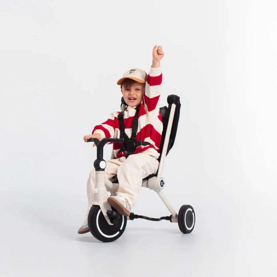 Rowerek z funkcją wózka Wonder - czarno-biały / smarTrike