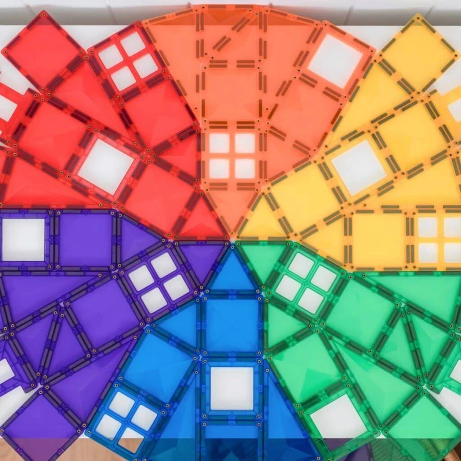 Klocki magnetyczne Rainbow Creative Pack 102 el. / Connetix