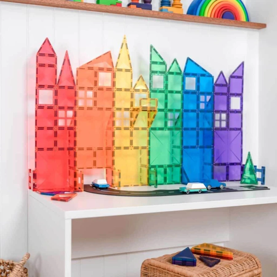 Klocki magnetyczne Rainbow Creative Pack 102 el. / Connetix