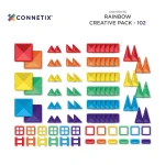 Klocki magnetyczne Rainbow Creative Pack 102 el. / Connetix