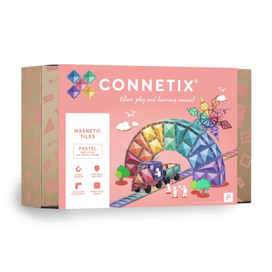 Klocki magnetyczne Pastel Mega Pack 202 el. / Connetix