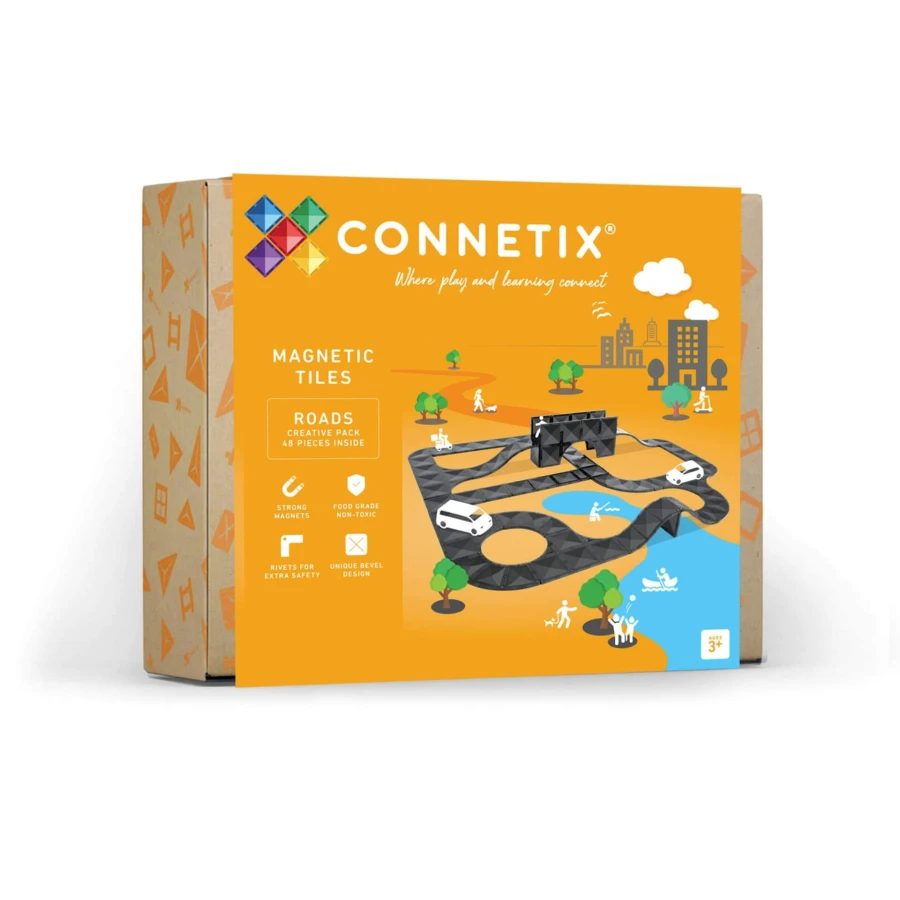 Klocki magnetyczne Creative Roads Pack 48 el. / Connetix
