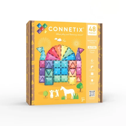Klocki magnetyczne Glitter Castle Pack 48 el. / Connetix