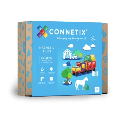 Klocki magnetyczne Rainbow Motion Pack 24 el. / Connetix