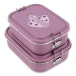 Duży stalowy lunchbox - Paw / Trixie