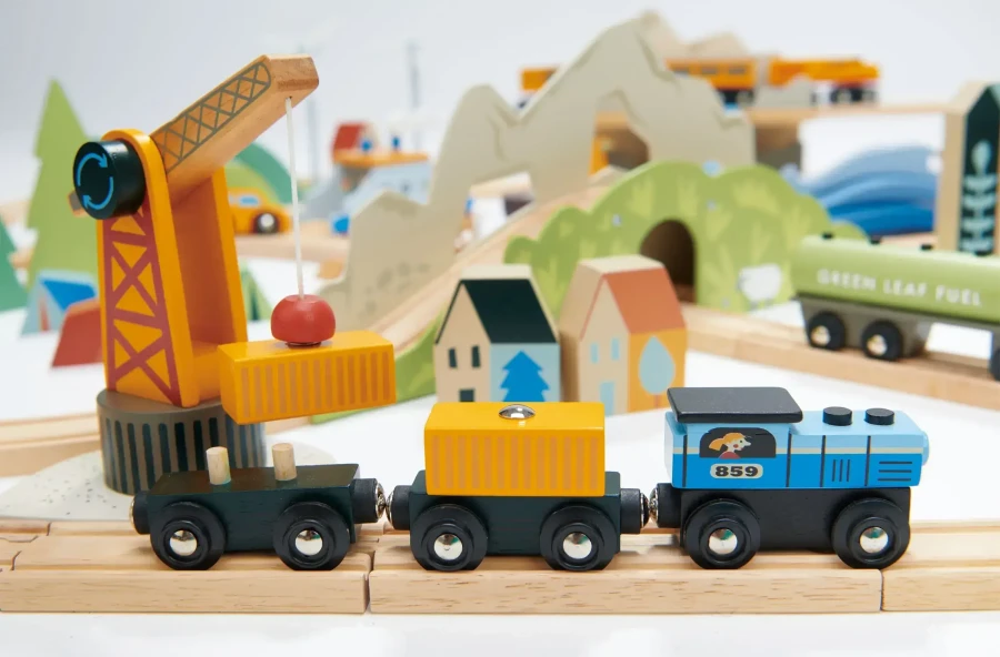 USZKODZONE OPAKOWANIE: Drewniana kolejka - Podróż po górach / Tender Leaf Toys