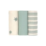 Bambusowa pieluszka otulacz 3 szt. Tiny Team Granite Green / Lassig