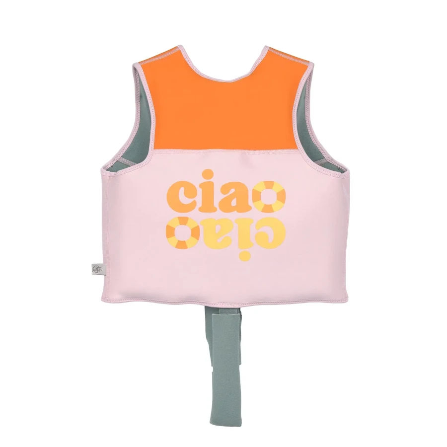 Kamizelka do pływania asekuracyjna dla dzieci Splash & Fun pale, pink orange / Lassig