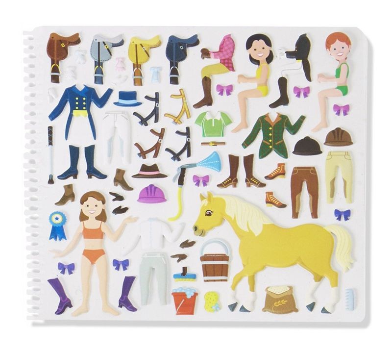 Książeczka z Puszystymi Naklejkami Klub Jeździecki 4-8 lat / Melissa and Doug