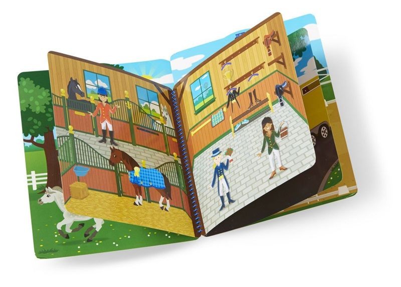 Książeczka z Puszystymi Naklejkami Klub Jeździecki 4-8 lat / Melissa and Doug