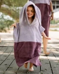 Ponczo kąpielowe Surf BUNNY - berry / Patulove