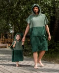Ponczo kąpielowe Surf DRAGON - green / Patulove
