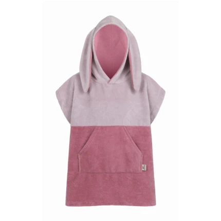 Ponczo kąpielowe Surf BUNNY - pink / Patulove