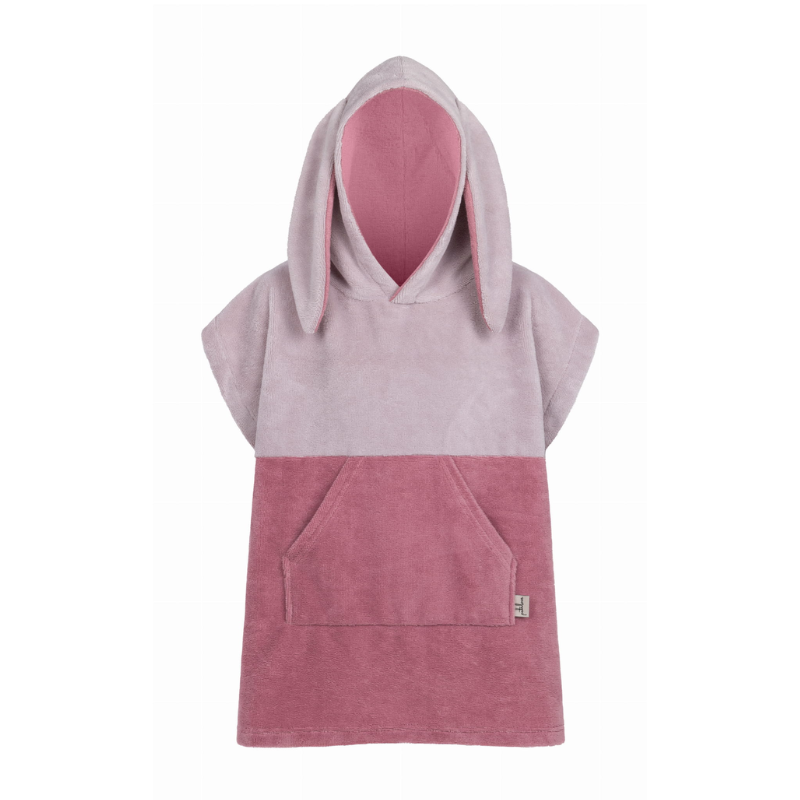 Ponczo kąpielowe Surf BUNNY - pink / Patulove