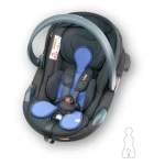 Wełniana wkładka termoregulacyjna MINI merino do fotelika 0–13 kg DENIM / Patulove