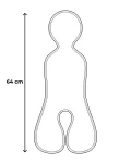 Wełniana wkładka termoregulacyjna MINI merino do fotelika 0–13 kg DENIM / Patulove