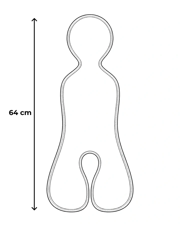 Wełniana wkładka termoregulacyjna MINI merino do fotelika 0–13 kg DENIM / Patulove