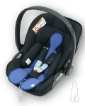 Wełniana wkładka termoregulacyjna MINI merino do fotelika 0–13 kg DENIM / Patulove