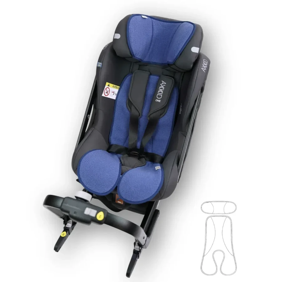Dwuczęściowa wełniana wkładka termoregulacyjna MAXI merino do fotelika DENIM / Patulove