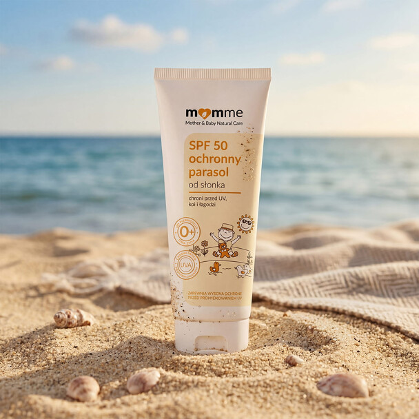 Ochronny parasol od słonka, krem przeciwsłoneczny z filtrem SPF 50, 50 ml /MomMe