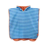 Dwustronne poncho kąpielowe dla dzieci Ocean / QUUT
