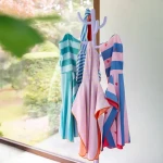 Dwustronne poncho kąpielowe dla dzieci Ocean / QUUT