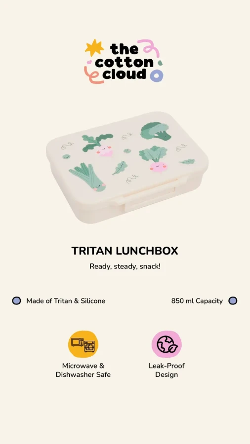 Lunchbox tritanowy - Cherry Pop / The cotton cloud