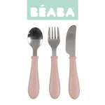 Sztućce ze stali nierdzewnej 12 m+ Cotton candy / Beaba