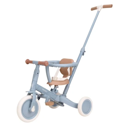 Rowerek trójkołowy 4w1 z rączką Blue / Little Dutch