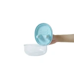 Innowacyjny pojemnik na przekąski FINGER SNACK BOWL - Powder Blue / Monchi
