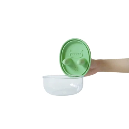Innowacyjny pojemnik na przekąski FINGER SNACK BOWL - Mint Green / Monchi