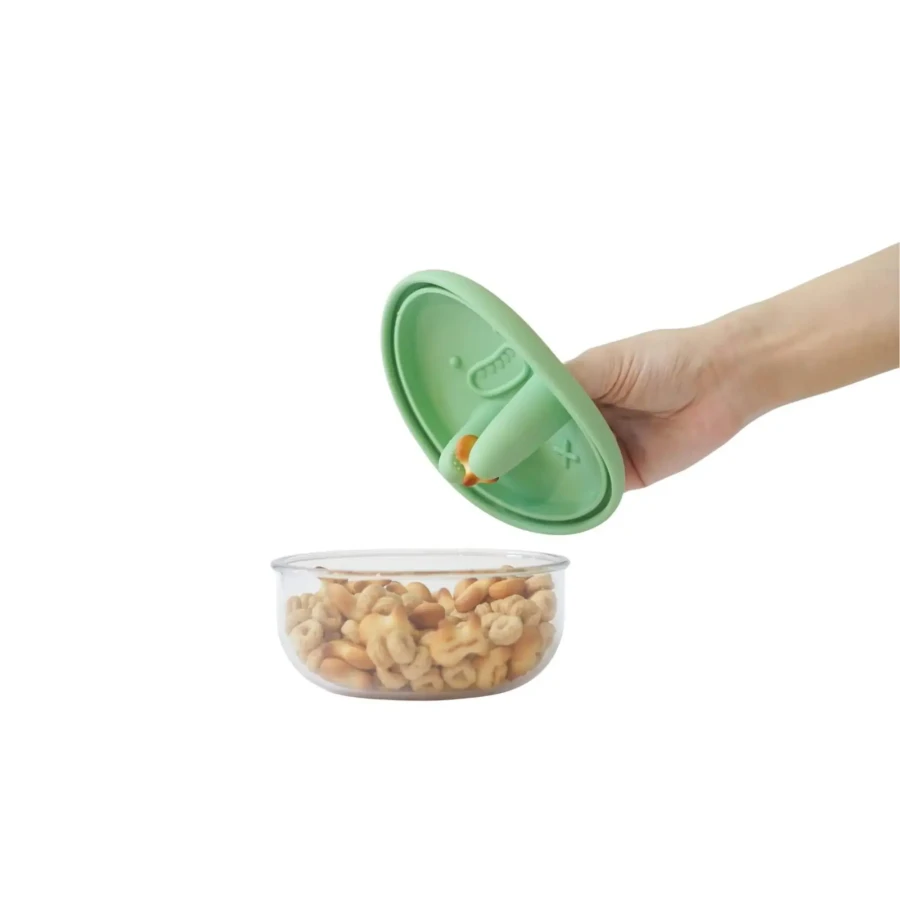 Innowacyjny pojemnik na przekąski FINGER SNACK BOWL - Mint Green / Monchi