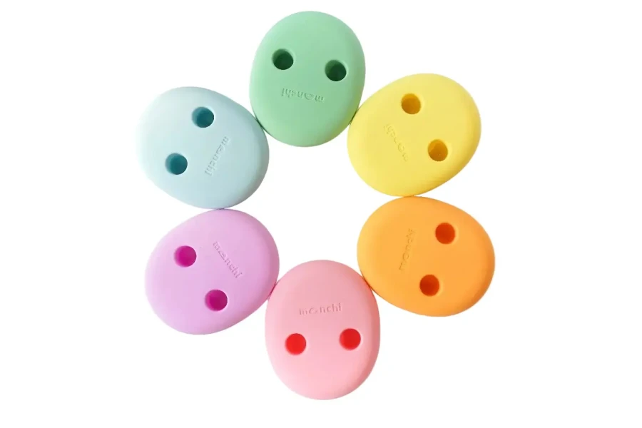 Innowacyjny pojemnik na przekąski FINGER SNACK BOWL - Mint Green / Monchi