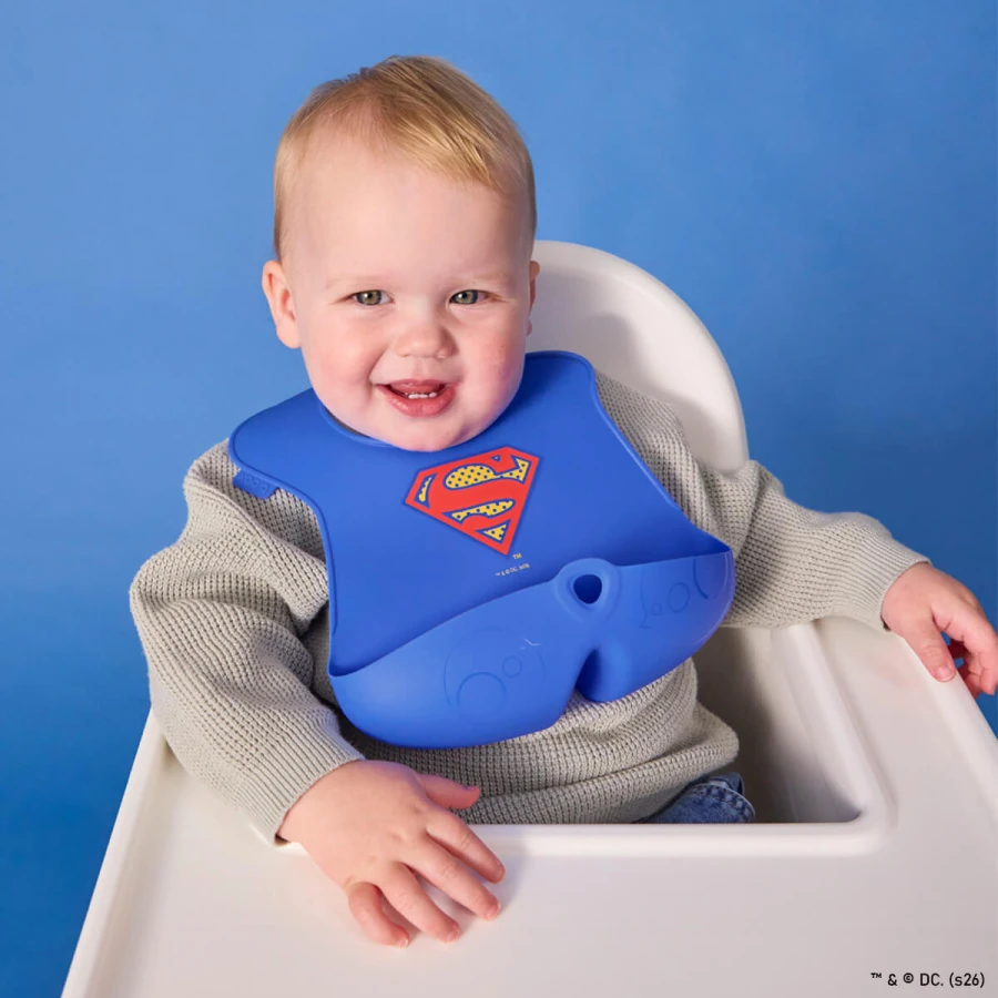 Śliniak z otwartą kieszonką Superman / b.box