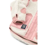 Polarowa kurtka Noam z falbanką - Spot dot Sandy, Rose blush mix / Liewood