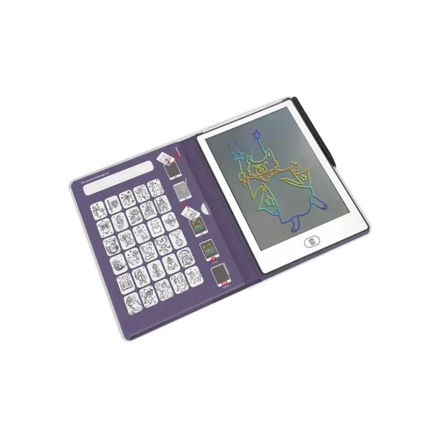 II GATUNEK: Tablet graficzny z szablonami do rysowania KIDYDRAW-MINI - dawno dawno temu / Kidywolf