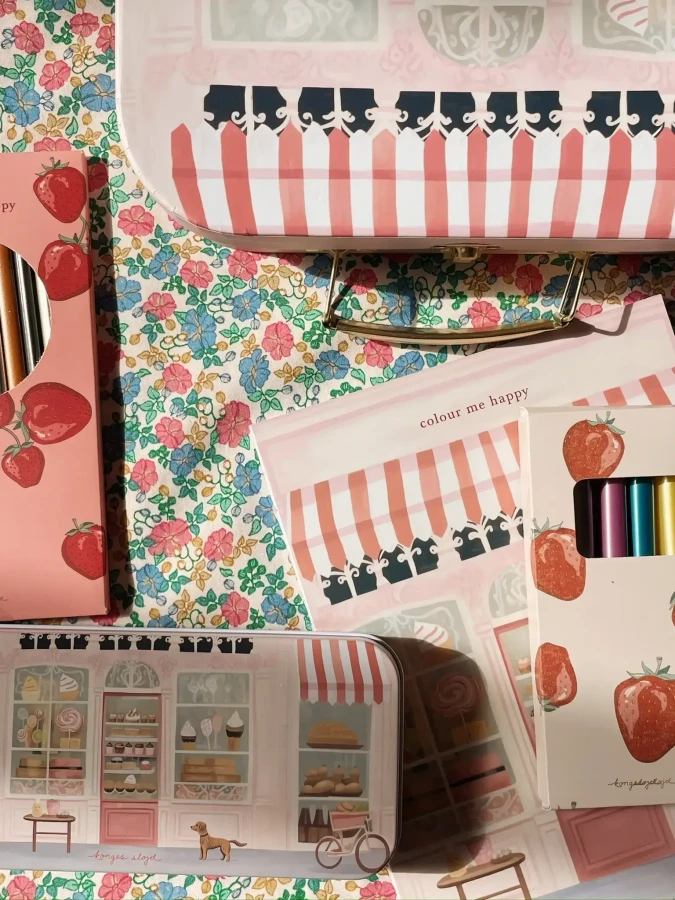 II GATUNEK: Zestaw małego artysty - pink / Konges slojd