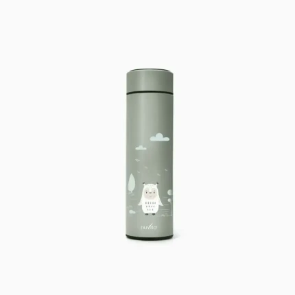USZKODZONE OPAKOWANIE: Termos z czujnikiem temperatury, Zielony, 500 ml / Nuvita