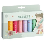 USZKODZONE OPAKOWANIE: Grube markery Rosa & Friends / Little Dutch