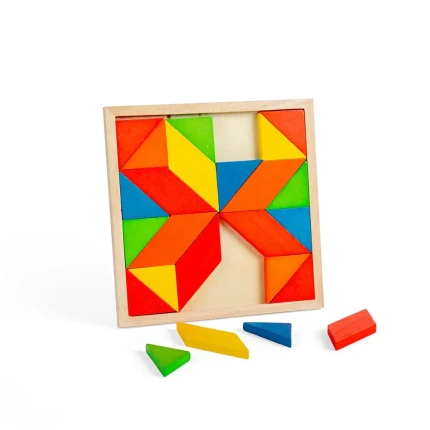 Drewniana układanka geometryczna / Bigjigs Toys
