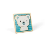 Drewniane puzzle Miś Polarny / Bigjigs Toys