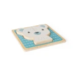 Drewniane puzzle Miś Polarny / Bigjigs Toys