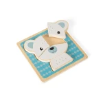 Drewniane puzzle Miś Polarny / Bigjigs Toys