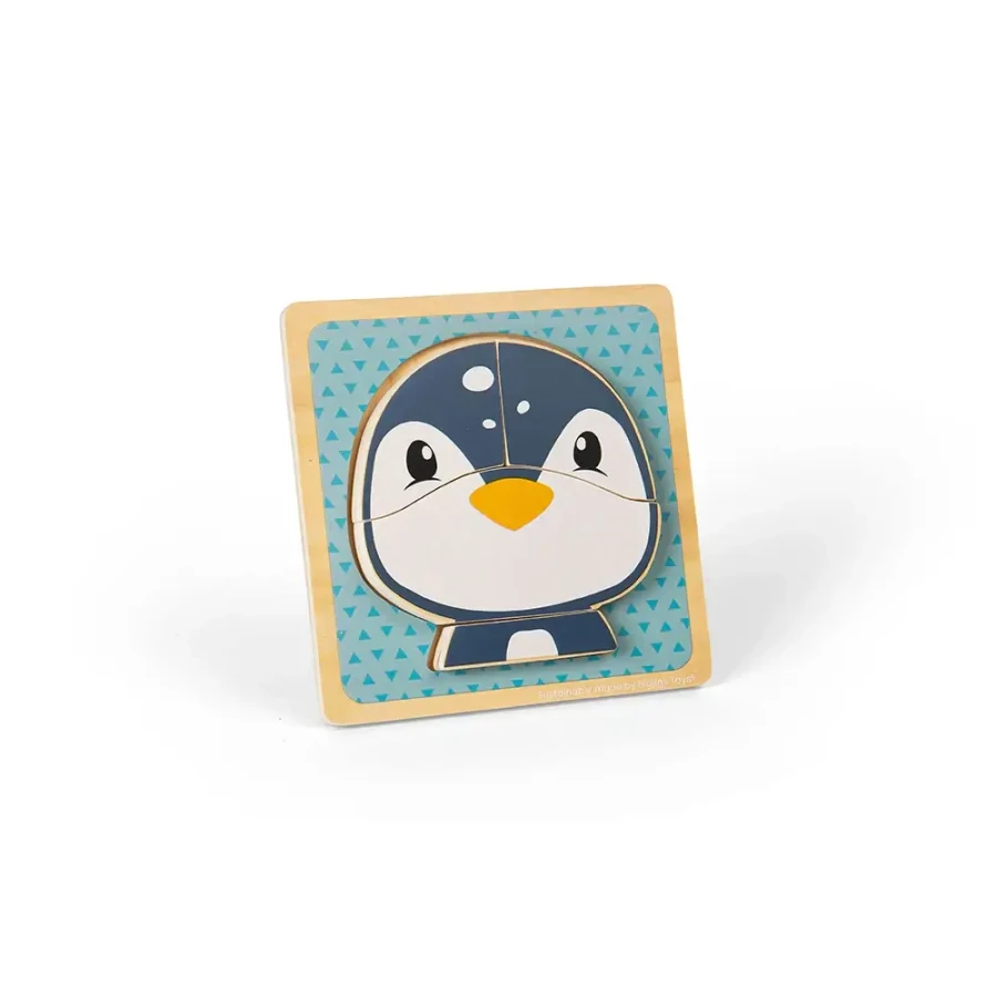 Drewniane puzzle Pingwinek / Bigjigs Toys