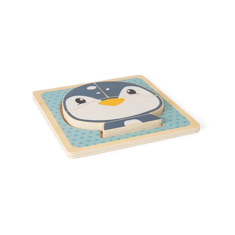 Drewniane puzzle Pingwinek / Bigjigs Toys