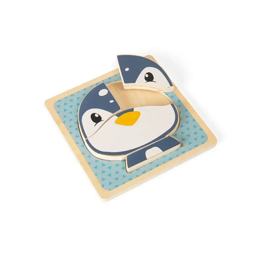 Drewniane puzzle Pingwinek / Bigjigs Toys