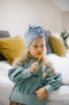 Turban Velvet Ice Blue RÓŻNE ROZMIARY / Looks by LUKS